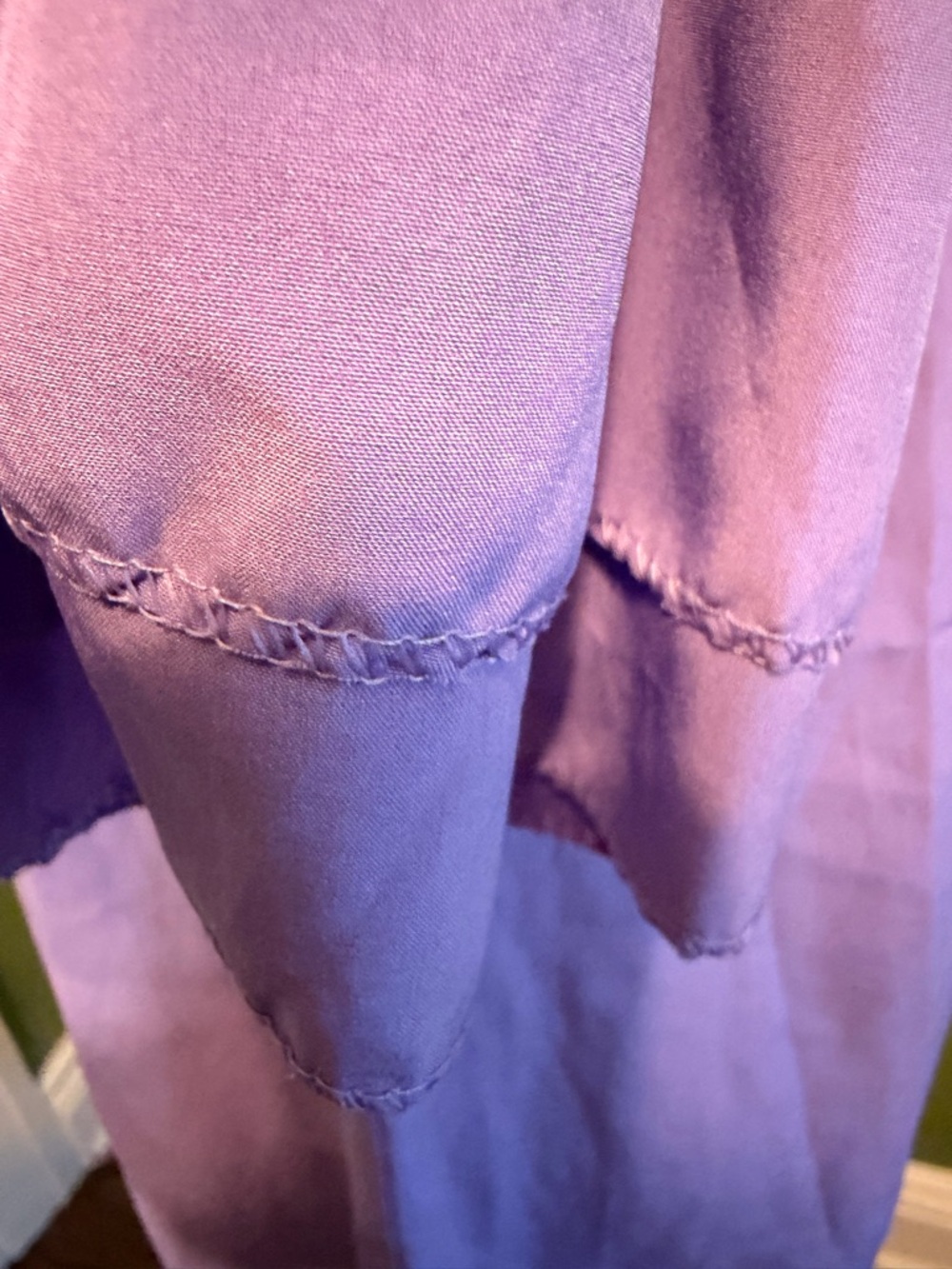Lilac Ruffle-Sleeve Midi Shift Dress - Picture 6 of 7